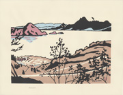Tōyako and Usuzan from the series Collection of Woodblock Prints Scenery of Japan, Shinshū by Miyata Saburō by Miyata Saburō, 1971